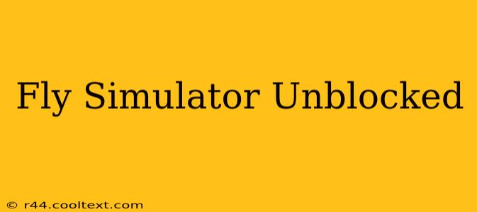 Fly Simulator Unblocked