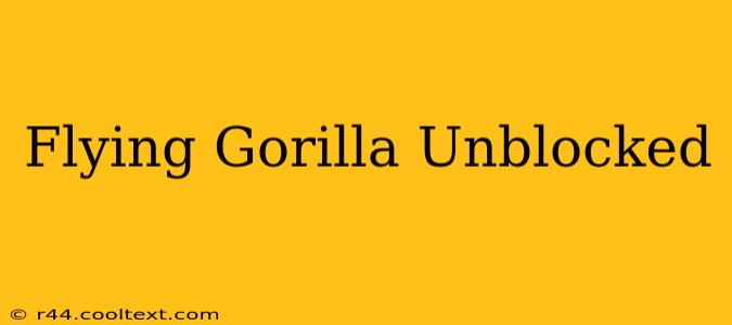 Flying Gorilla Unblocked