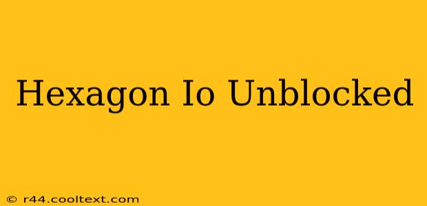 Hexagon Io Unblocked