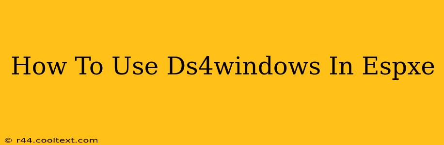 How To Use Ds4windows In Espxe