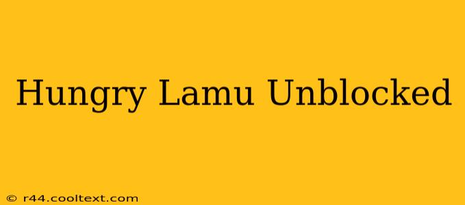 Hungry Lamu Unblocked