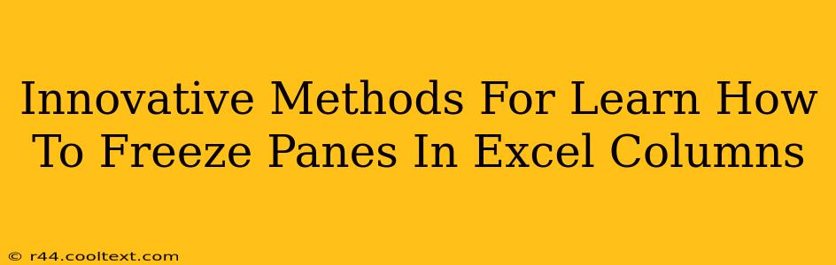 Innovative Methods For Learn How To Freeze Panes In Excel Columns