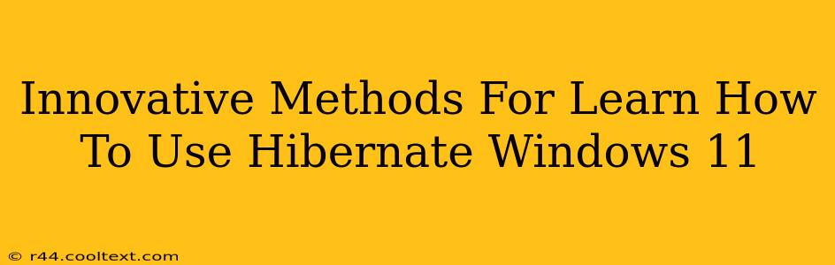 Innovative Methods For Learn How To Use Hibernate Windows 11