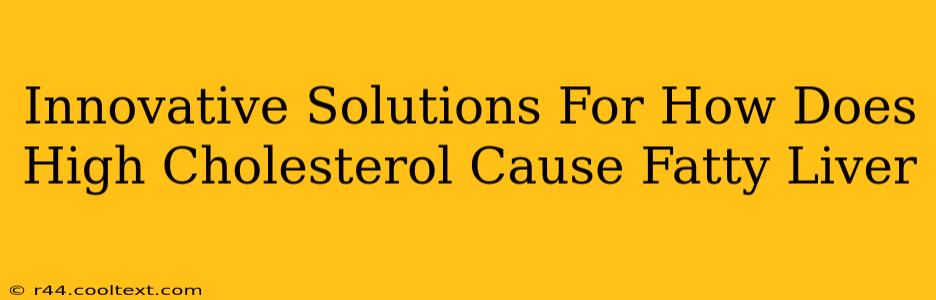 Innovative Solutions For How Does High Cholesterol Cause Fatty Liver