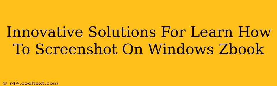 Innovative Solutions For Learn How To Screenshot On Windows Zbook