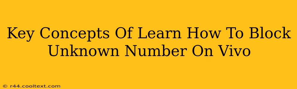 Key Concepts Of Learn How To Block Unknown Number On Vivo