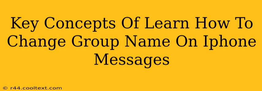 Key Concepts Of Learn How To Change Group Name On Iphone Messages