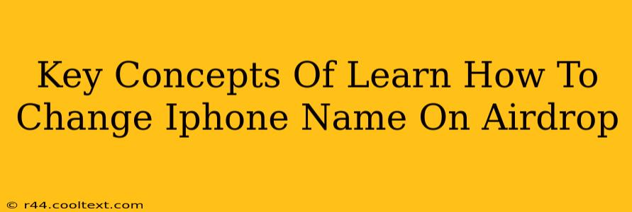 Key Concepts Of Learn How To Change Iphone Name On Airdrop