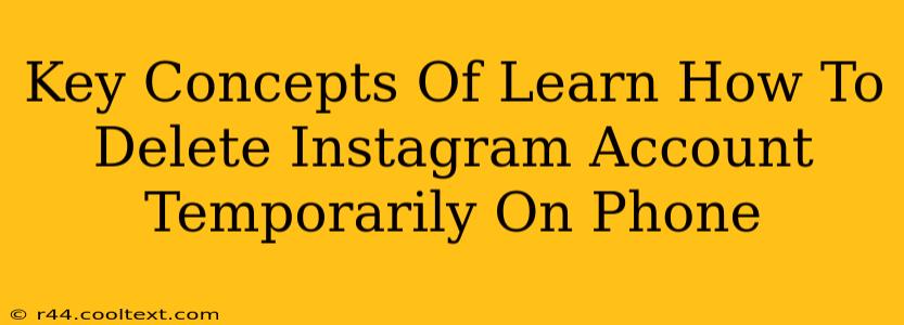 Key Concepts Of Learn How To Delete Instagram Account Temporarily On Phone