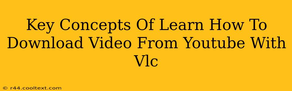 Key Concepts Of Learn How To Download Video From Youtube With Vlc