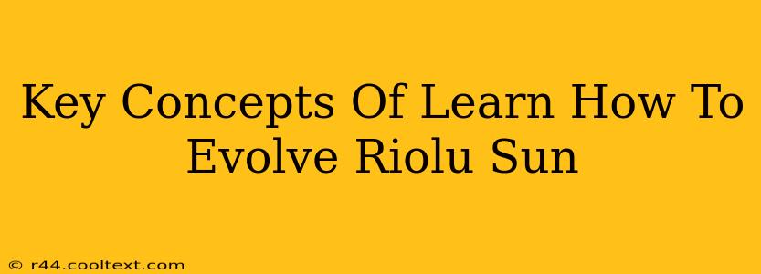 Key Concepts Of Learn How To Evolve Riolu Sun