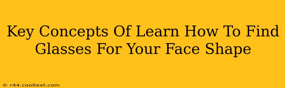 Key Concepts Of Learn How To Find Glasses For Your Face Shape