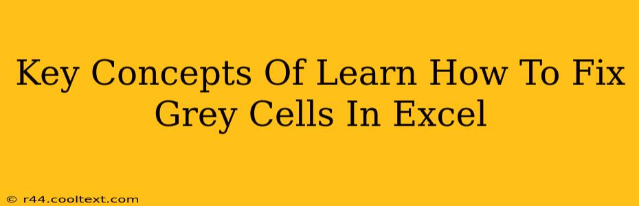 Key Concepts Of Learn How To Fix Grey Cells In Excel