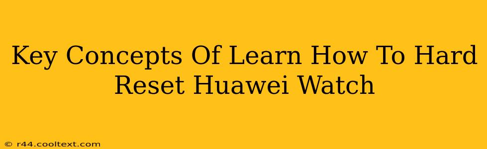 Key Concepts Of Learn How To Hard Reset Huawei Watch