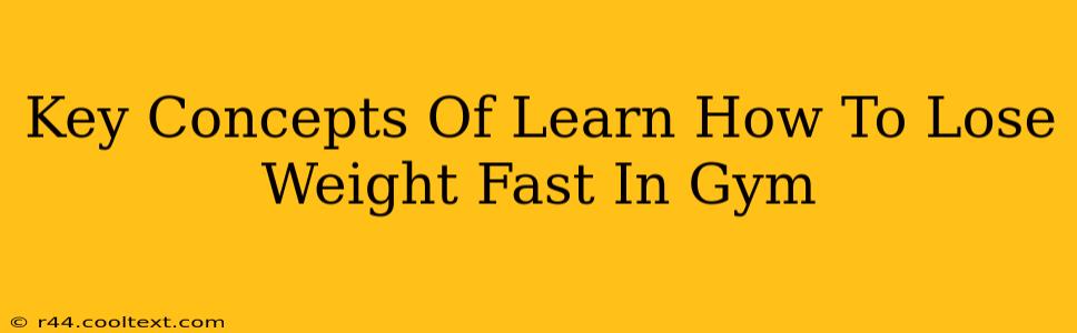 Key Concepts Of Learn How To Lose Weight Fast In Gym