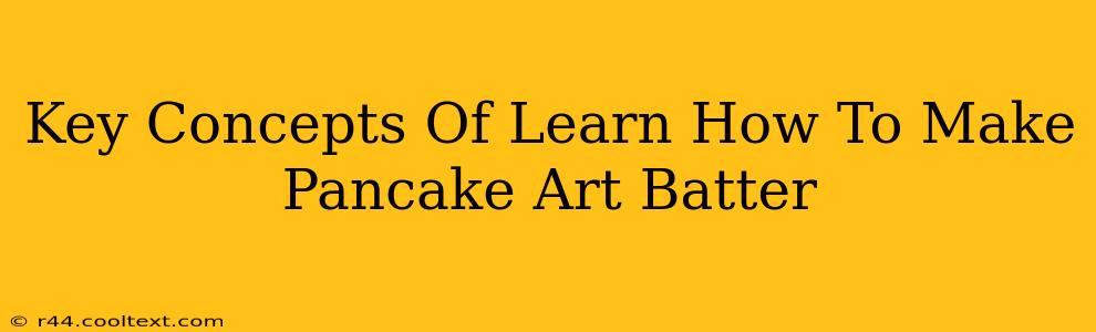 Key Concepts Of Learn How To Make Pancake Art Batter