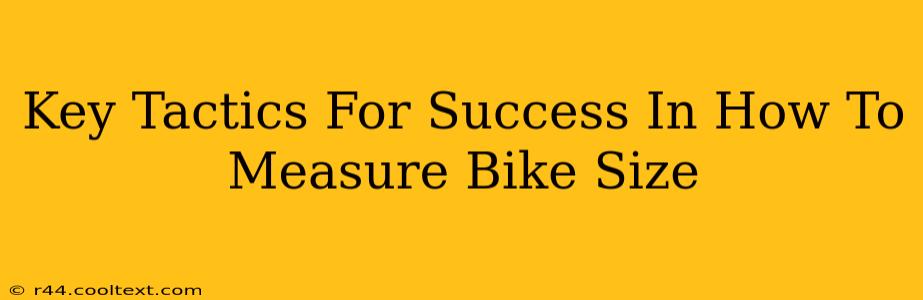 Key Tactics For Success In How To Measure Bike Size