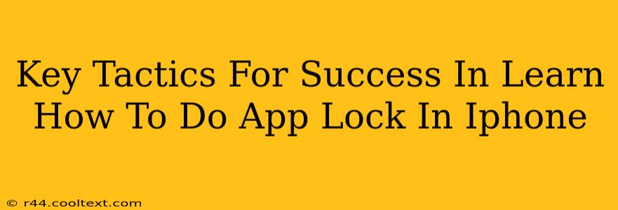 Key Tactics For Success In Learn How To Do App Lock In Iphone