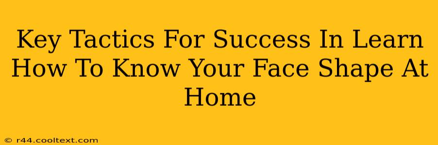 Key Tactics For Success In Learn How To Know Your Face Shape At Home