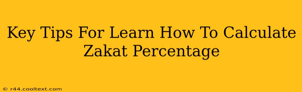 Key Tips For Learn How To Calculate Zakat Percentage