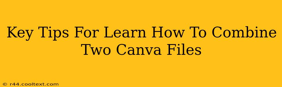 Key Tips For Learn How To Combine Two Canva Files