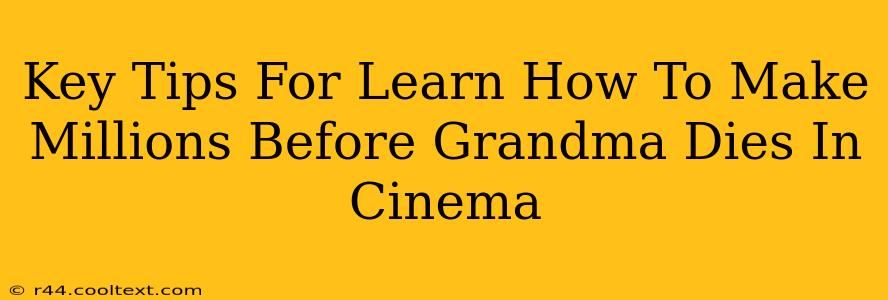 Key Tips For Learn How To Make Millions Before Grandma Dies In Cinema