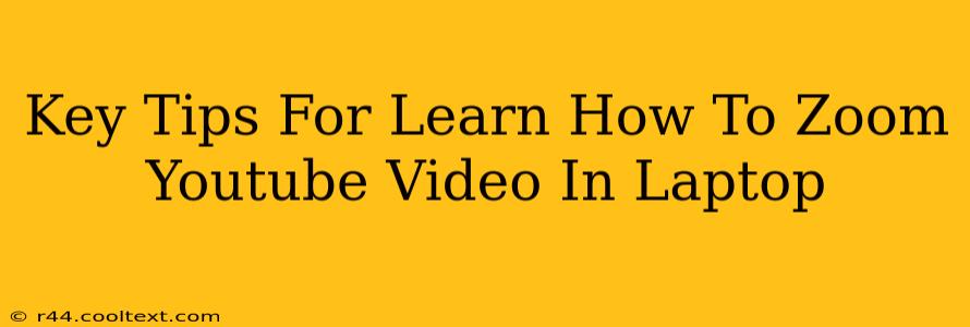 Key Tips For Learn How To Zoom Youtube Video In Laptop