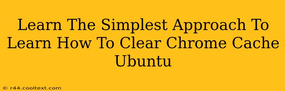 Learn The Simplest Approach To Learn How To Clear Chrome Cache Ubuntu