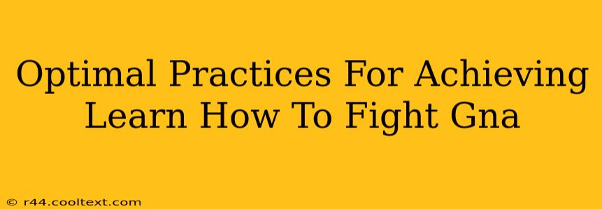 Optimal Practices For Achieving Learn How To Fight Gna