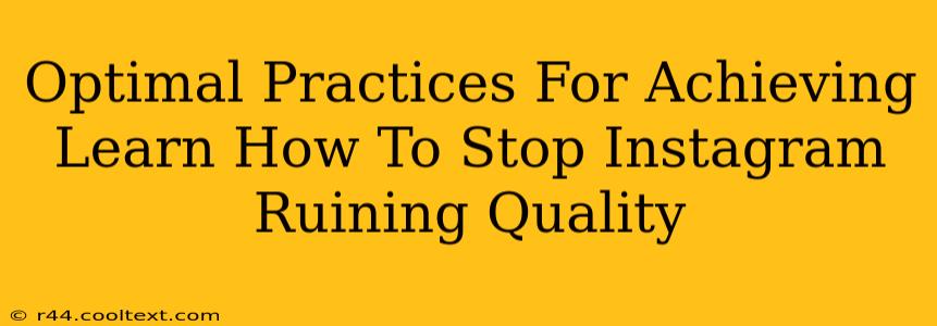 Optimal Practices For Achieving Learn How To Stop Instagram Ruining Quality