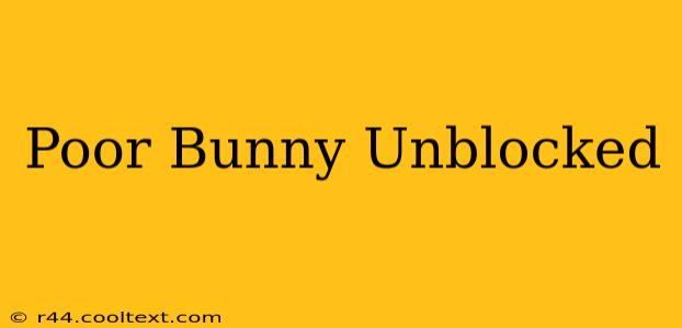 Poor Bunny Unblocked