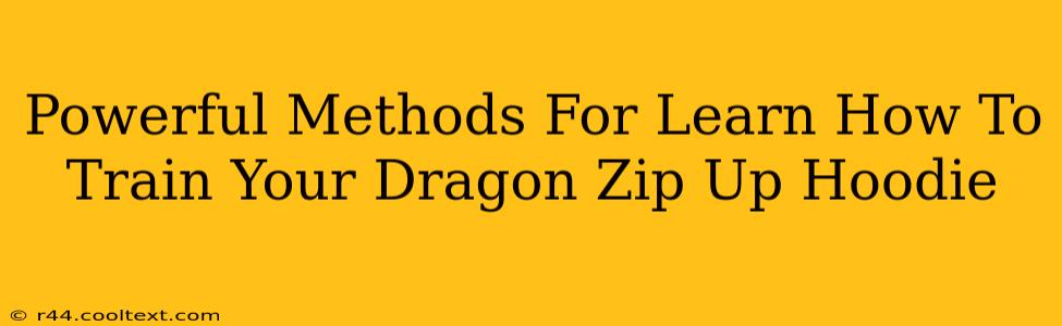 Powerful Methods For Learn How To Train Your Dragon Zip Up Hoodie