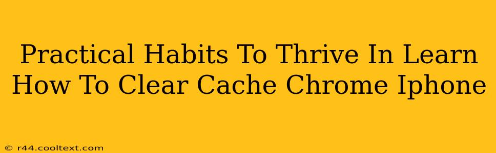 Practical Habits To Thrive In Learn How To Clear Cache Chrome Iphone