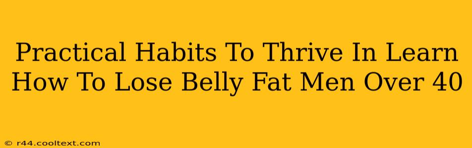 Practical Habits To Thrive In Learn How To Lose Belly Fat Men Over 40