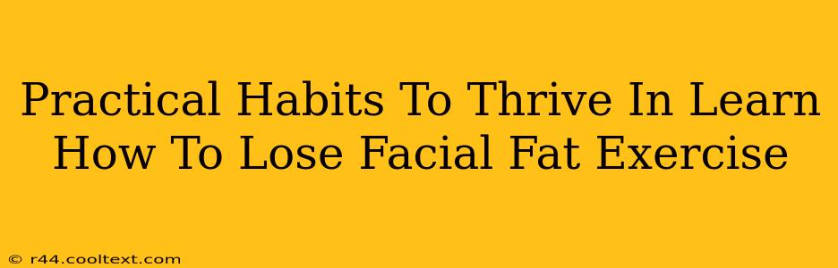 Practical Habits To Thrive In Learn How To Lose Facial Fat Exercise