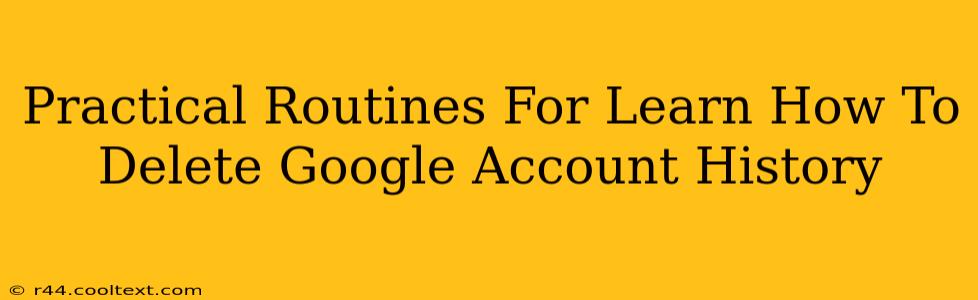 Practical Routines For Learn How To Delete Google Account History