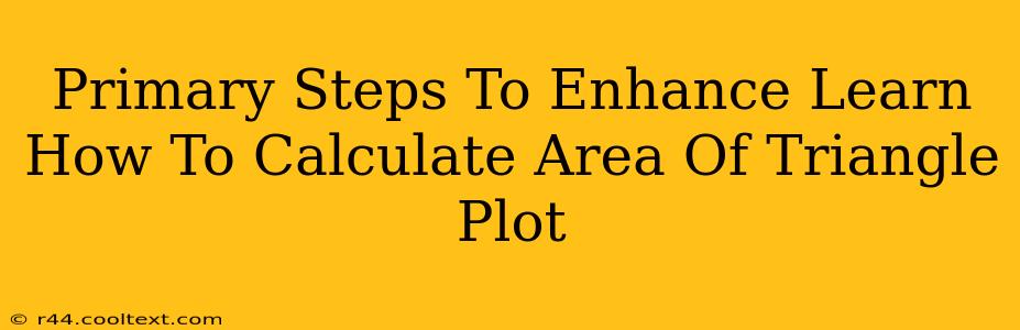 Primary Steps To Enhance Learn How To Calculate Area Of Triangle Plot