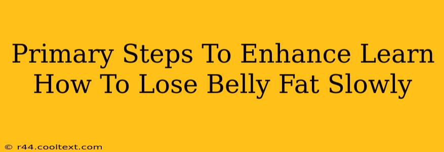 Primary Steps To Enhance Learn How To Lose Belly Fat Slowly