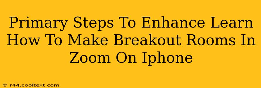 Primary Steps To Enhance Learn How To Make Breakout Rooms In Zoom On Iphone