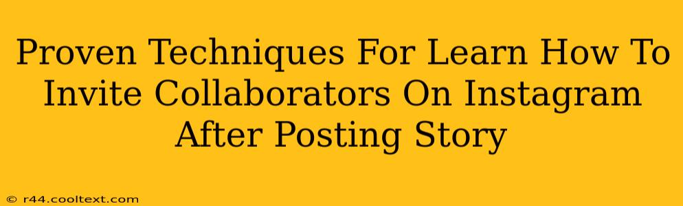 Proven Techniques For Learn How To Invite Collaborators On Instagram After Posting Story