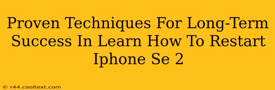 Proven Techniques For Long-Term Success In Learn How To Restart Iphone Se 2