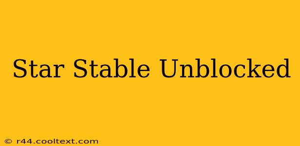 Star Stable Unblocked