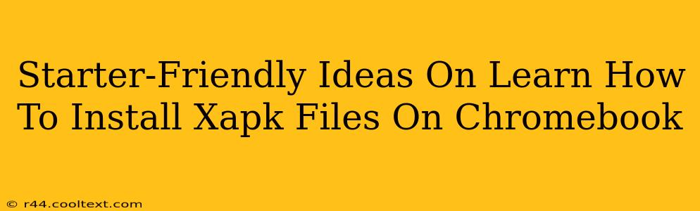 Starter-Friendly Ideas On Learn How To Install Xapk Files On Chromebook