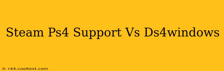 Steam Ps4 Support Vs Ds4windows