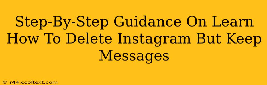 Step-By-Step Guidance On Learn How To Delete Instagram But Keep Messages