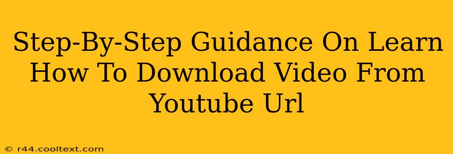 Step-By-Step Guidance On Learn How To Download Video From Youtube Url