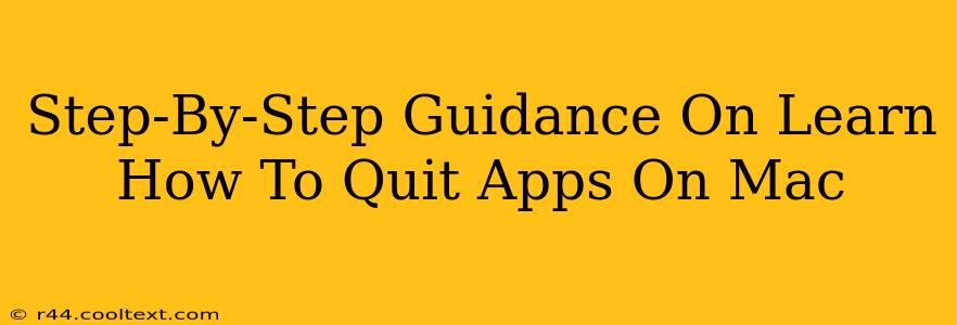 Step-By-Step Guidance On Learn How To Quit Apps On Mac