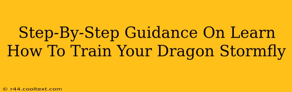 Step-By-Step Guidance On Learn How To Train Your Dragon Stormfly