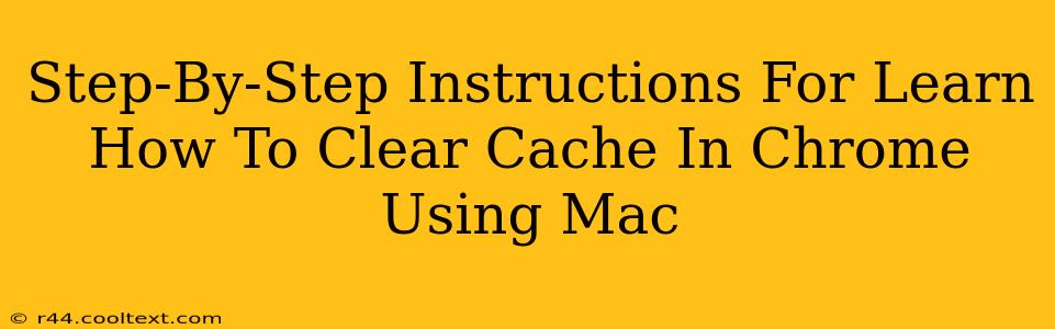 Step-By-Step Instructions For Learn How To Clear Cache In Chrome Using Mac