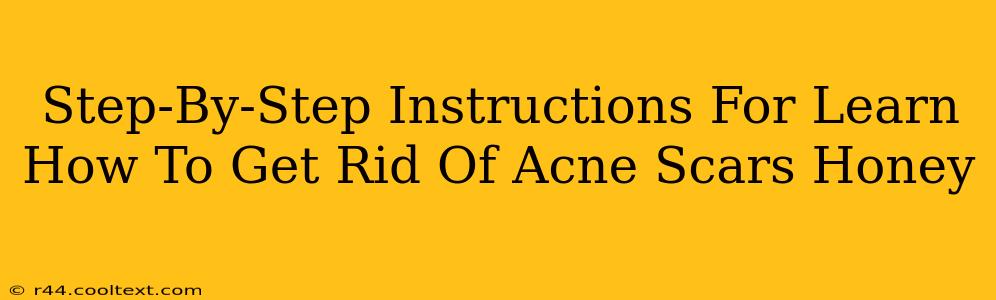 Step-By-Step Instructions For Learn How To Get Rid Of Acne Scars Honey